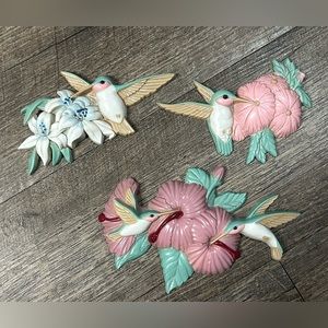 Vintage Burwood Hummingbird Wall Decor